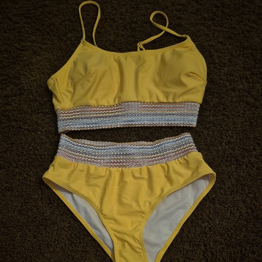 2 Piece BIKINI Yellow (M)